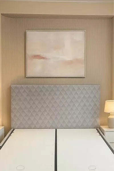 رأس سرير مريح اقتصادي، رأس قاعدة السرير، رأس سرير بسيط بنقشة (خيارات القياس)