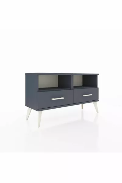 دولاب أرغس مع رفين ودرجين أنثراسيت-أنثراسيت