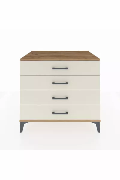 Kronos Ladekast 4 Lade Dennen-Hardsteen