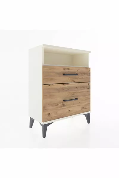 Аргес Бюро с един рафт и 2 чекмеджета Яспис-Смърч