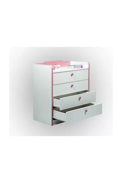 Venice Crown Dresser White-Pink