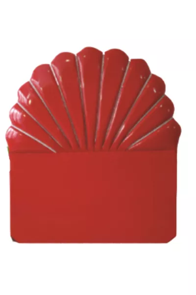 Title ALC MUSSEL Model FAUX LEATHER Fabric Modern Quilted RED Color cm Handmade