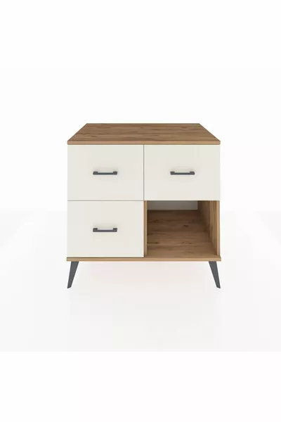 Комод Kronos с 3 ящиками, сосна-известняк