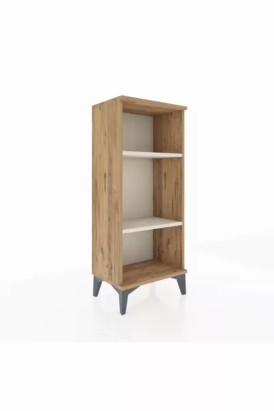 Arges Nachtkastje met 2 planken, dennen-ijzersteen