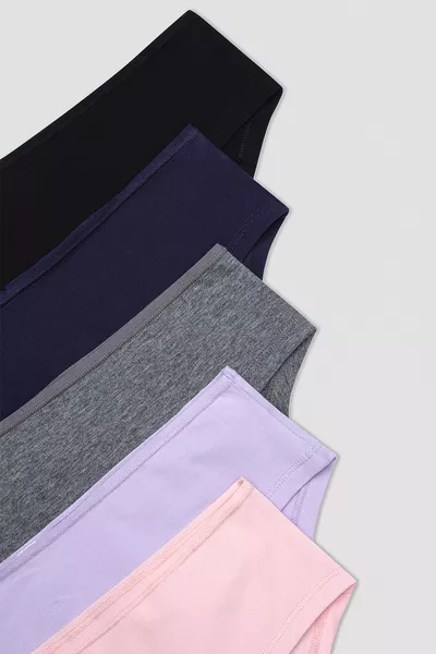 Violet Ensemble de 5 Culottes Hipster Multicolores