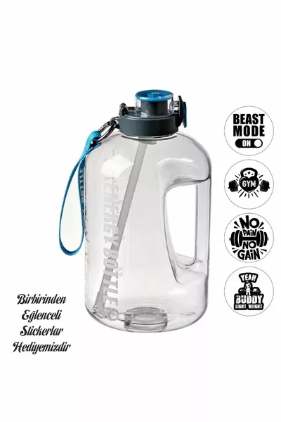 Suhvee Sports Water Bottle Water Bottle BPA Free 2.5L Gym Bottle