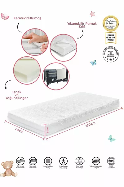 سرير ألعاب جانبي للأم فاخر * سم + سرير