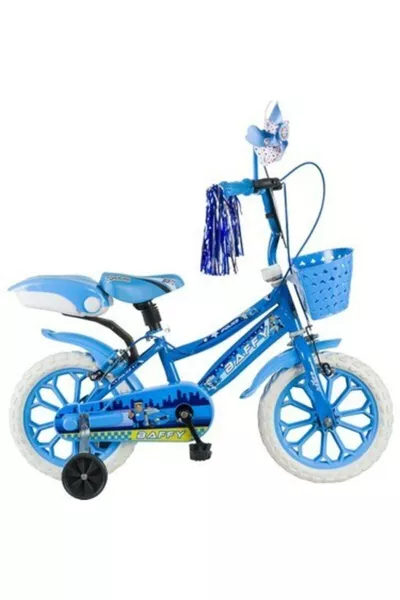 دراجة أطفال بوليس مع جنط للأطفال عمر 2-3-4-5-6 سنوات باللون الأزرق