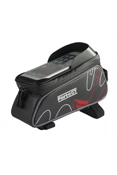 6 Zoll Wasserdichte Touchscreen Fahrradrahmen Tasche Oberrohr Rot