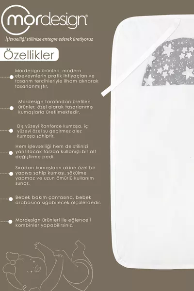 Baby Tas Verschoningsmatje, Verschoningskussen, Draagbare Verzorgingsmat Care Big Stars Serie