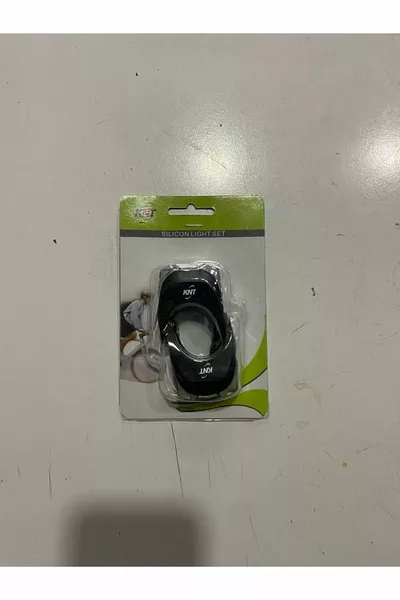 Set de lumières clignotantes en silicone Golden à 3 niveaux bleu-rouge - 