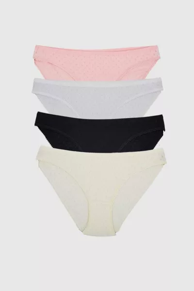 Tutku Women 6-Pack Lace-Edged Bikini Panties