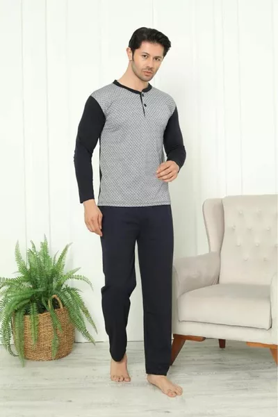 Cotton Single Jersey Men's Pajamas Set
