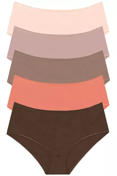 Culottes quotidiennes mixtes pour femmes , lot de 5, modèle 