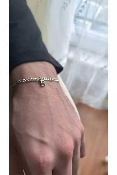 سوار سلسلة حرفي قابل للعب 3.6 ملم - موديل إيطالي - سوار فضة عيار 