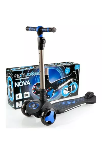 Blue Cool Wheels Nova 3-Wheeled Light-Up Blue Scooter 6+ Years 3