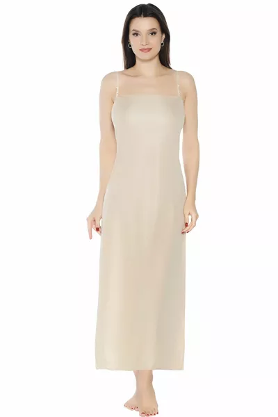 Women's Dress Full-Length Lined Thin Long Adjustable Straps Plain Slip Jumpsuit