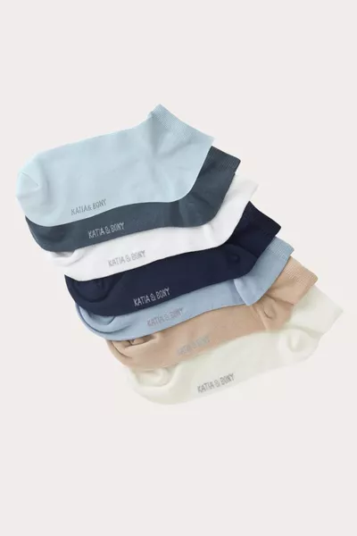 جوارب رجالية ستيب 7 قطع متعددة الألوان