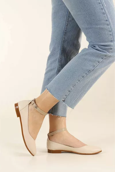 Schoenen Dames Enkelgesp Ballerina's