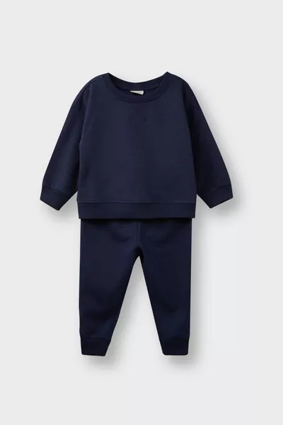 Baby Boys 2-Piece Set Basic Plain Sweatshirt and Sweatpants WN