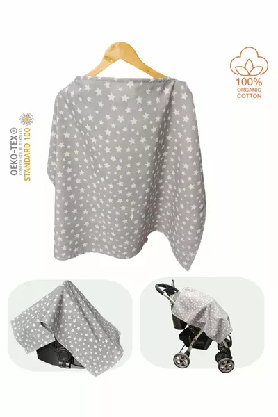 Star Pattern Nursing Apron  cm with Boning, Functional Nursing Cover