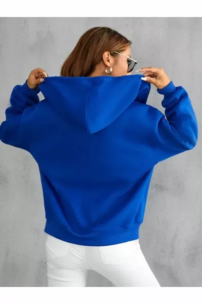 فيرموار سويت شيرت أزرق بغطاء للرأس