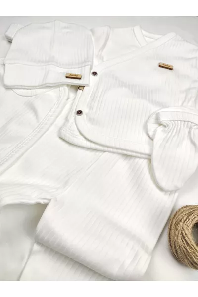 5-Piece Ribbed Baby Newborn Hospital Outfit Set