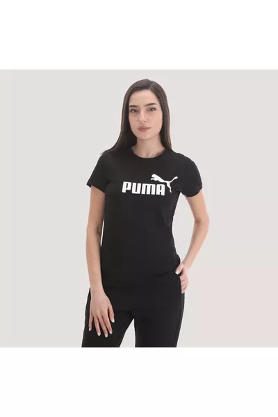 Ess Logo Tee Unisex Tshirt - Siyah - XS