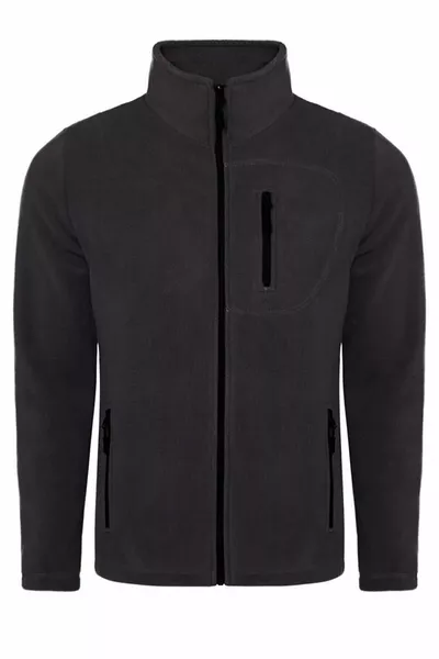 Men's Full-Zip Fleece Jacket with 3 Pockets Outdoor Tactical Fleece Polar-gns