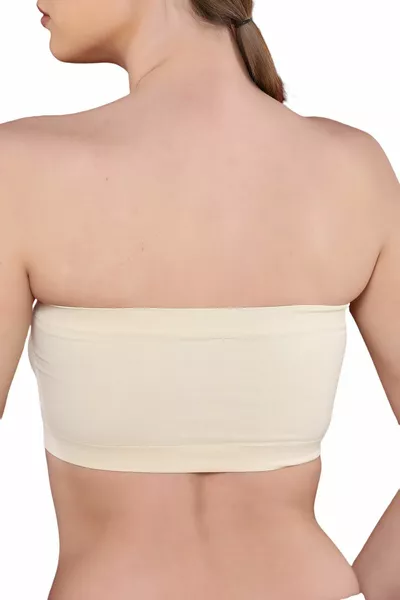 Top Donna Strapless  | Beige