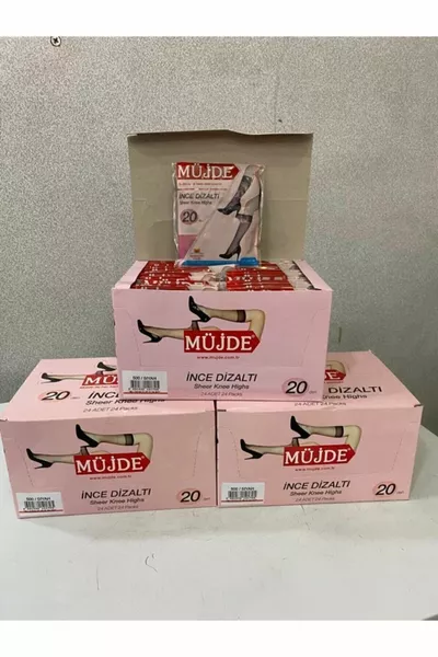 Calze Sottili sotto il Ginocchio  pezzi  Beige