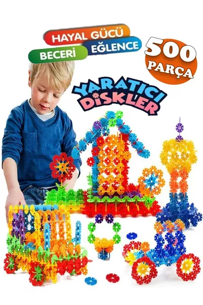 Creative Discs Part Stem Training Compatible Locking Discs Educational Toy Set Vacuum Molecule