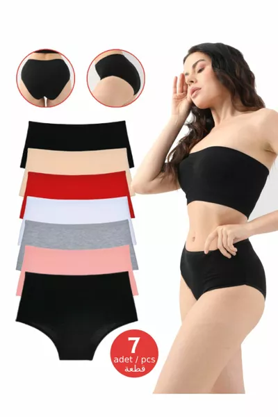 Culottes hautes colorées pour femme Bato Seven Day, lot de 7