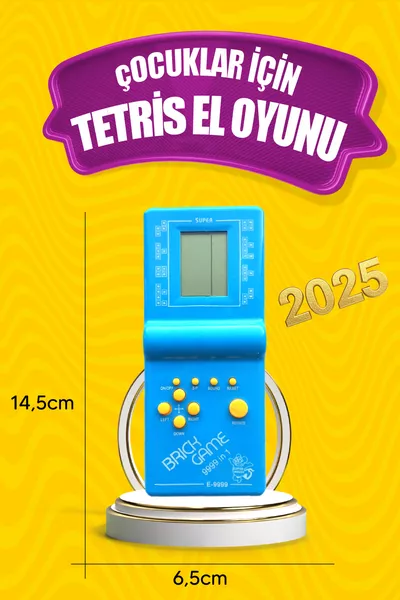 Акумулаторна Tetris Gameboy Носталгия Синя Играчка
