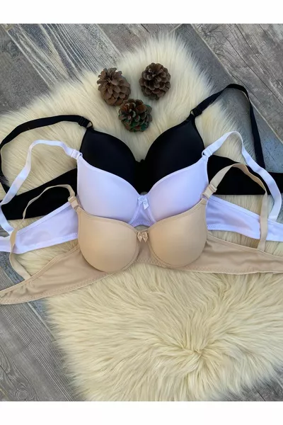 طقم صدرية نسائية من 3 قطع مع بطانة وباليه