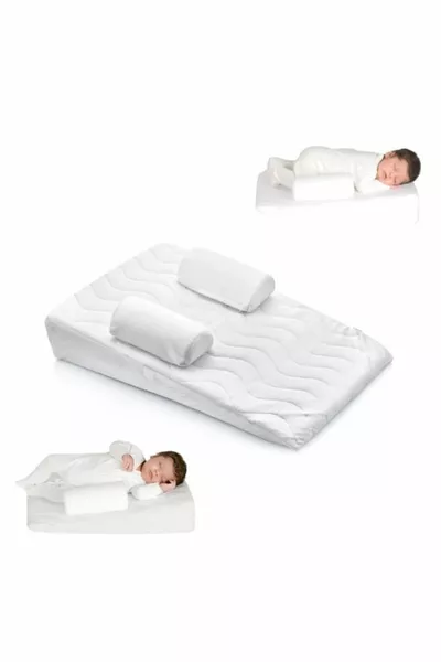 Oreiller Protecteur pour Bébé Lit Anti-Réflux Housse zippée Cm