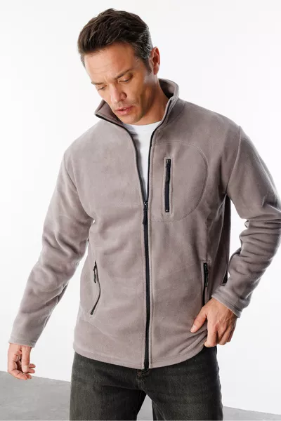 سترة بولا ر رجالية بسحّاب كامل  جيوب للرحلات الخارجية بولا تكتيكية