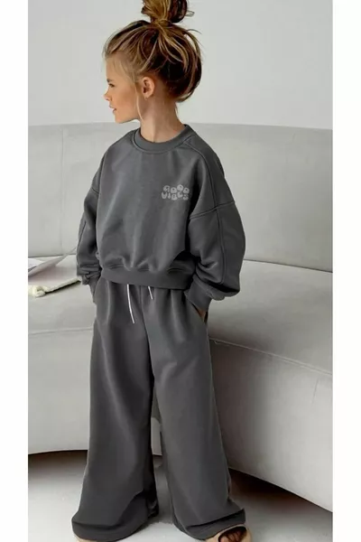 winter printed girls' set