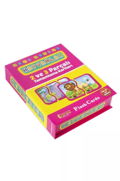 بطاقات إكمال من 2-3 قطع حيوانات بازل