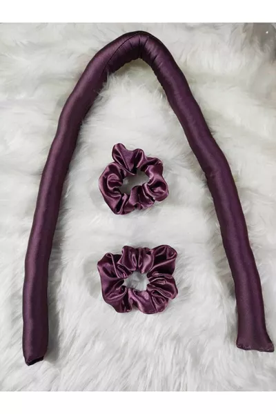 Отворено лилав безтоплинен стилизиращ спрей за коса Сатенен комплект шнола - Органзен комплект шноли