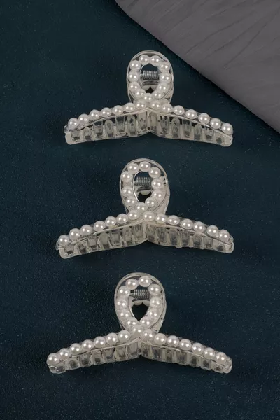 Épingle à cheveux perle grande taille, lot de 3