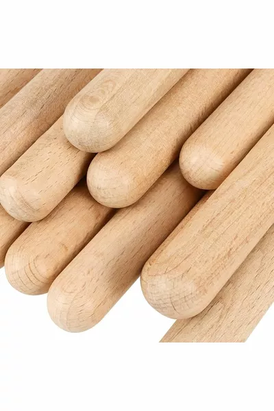 Дървени ритъм пръчки 1 чифт за детска градина Деца Активност Перкусионен музикален инструмент