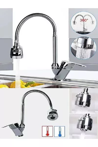 Виоса Арматюр Латунный кухонный смеситель с вращающейся трубкой и двумя функциями