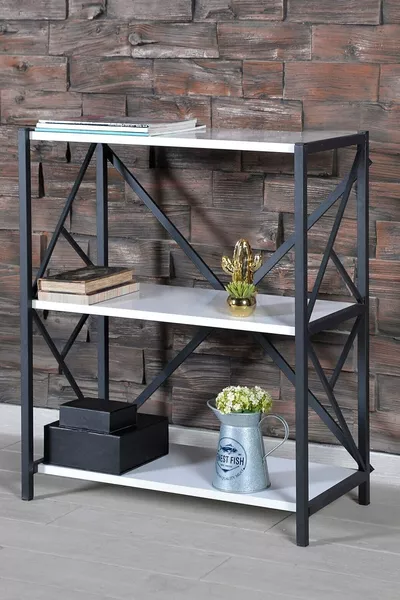 Мини-библиотека с 3 полками, декоративная мини-библиотека, обувница