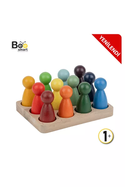 Peg Bebek 1 година специални  броя Waldorf фигури на хора с дъга.