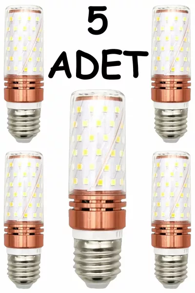  Socket 3-Function Corn LED Bulb 5 Pieces