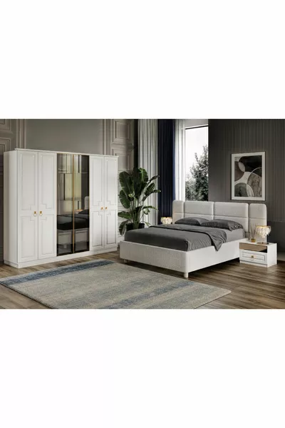 Lal White Bedroom Set