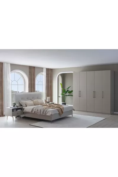 PANDOR NOX YATAK ODASI TAKIMI, KREM