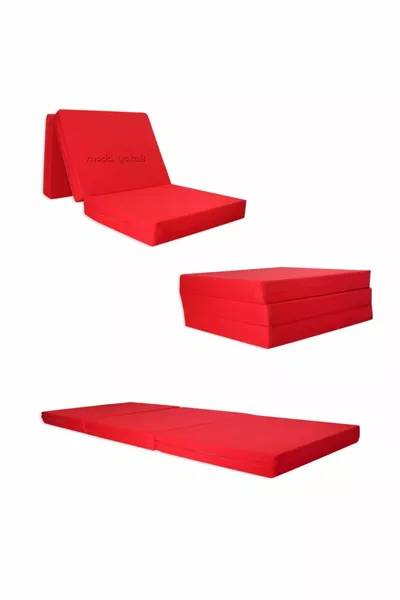 سرير قابل للطي إسفنجي سرير إسفنجي أحمر