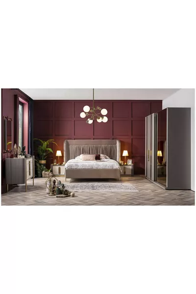 Спален комплект с легло и рамка Флория